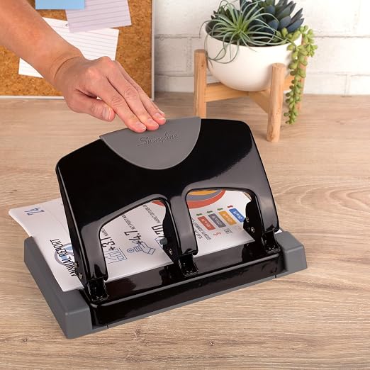Swingline 3 Hole Punch, 45 Sheet Capacity Three Hole Puncher 3 Ring, Paper Punch - Image 3