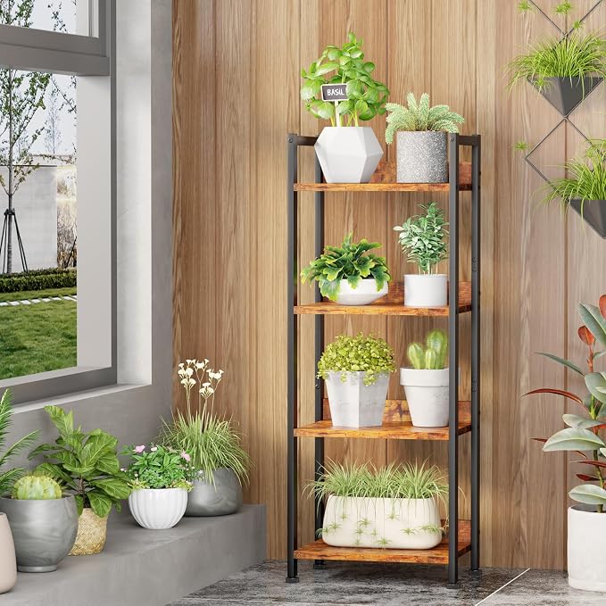 Furologee 4 Tier Bookshelf - Image 9