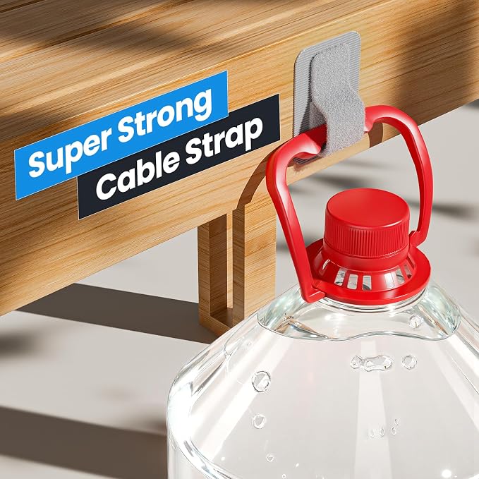 Cable Management Under Desk, 【Up to 15 Cord】【Enhanced Wire Holder】 Reusable - Image 3