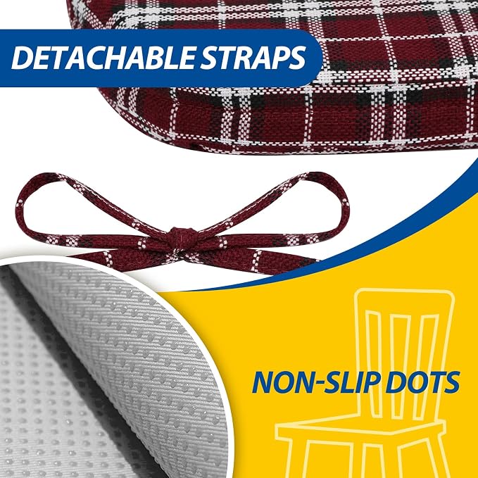 AAAAAcessories D-Shaped Chair Cushions, Machine-Washable Cover - Image 5