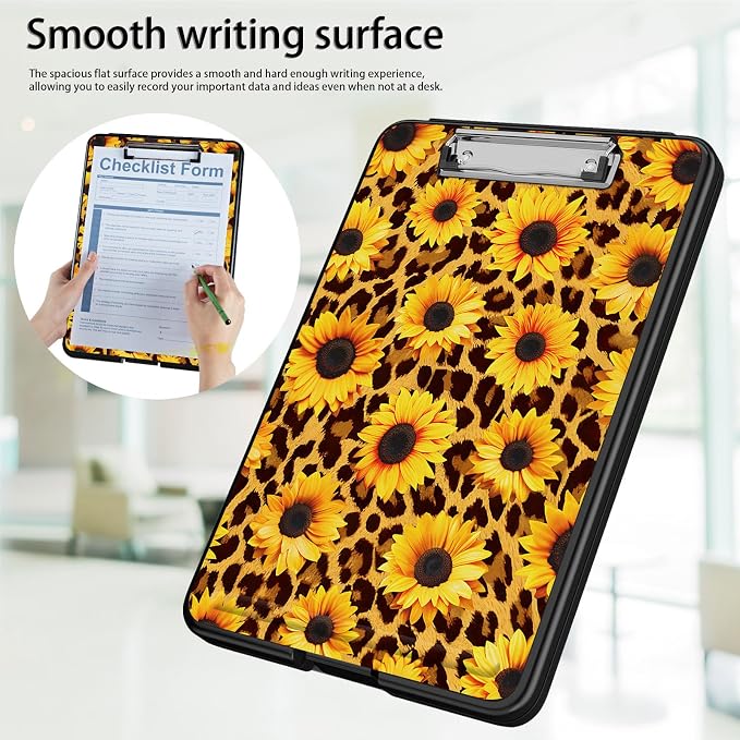 Clipboard with Storage, Office Supplies Nursing Clipboards Folder with Pen - Image 5