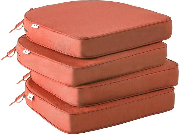 IPYNBAP Outdoor Chair Cushions Set of 4 -Waterproof Outdoor Seat Cushions by IPYNBAP
