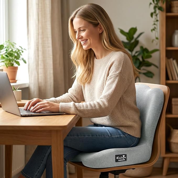 Exclusivo Mezcla Memory Foam Seat Cushion, Ergonomic Tailbone Pain Relief - Image 5