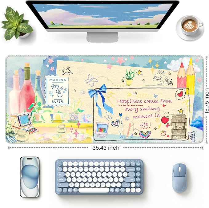 iCasso Extra Large Mouse Pad, Desk Pad Mat, Office Matt - Image 3