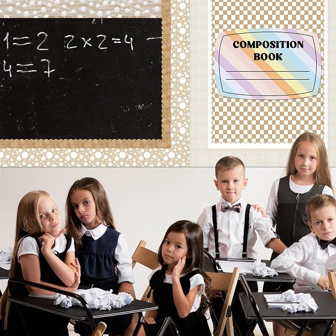 Fuutreo 3 Pcs Composition Book Bulletin Board Paper Composition Notebook - Image 6