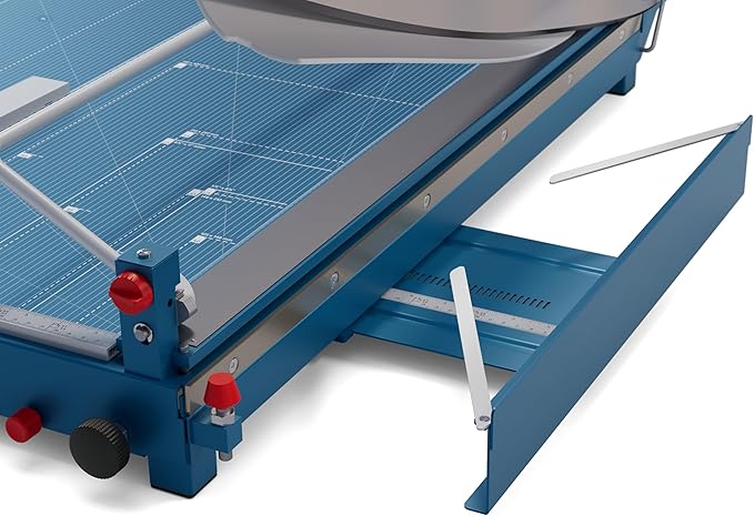 Dahle 569 Premium Guillotine Trimmer, 27" Cut Length, 35 Sheet Capacity, Self-Sharpening Blade, Manual Clamp, w/Safety Guard-DeskLoop Office