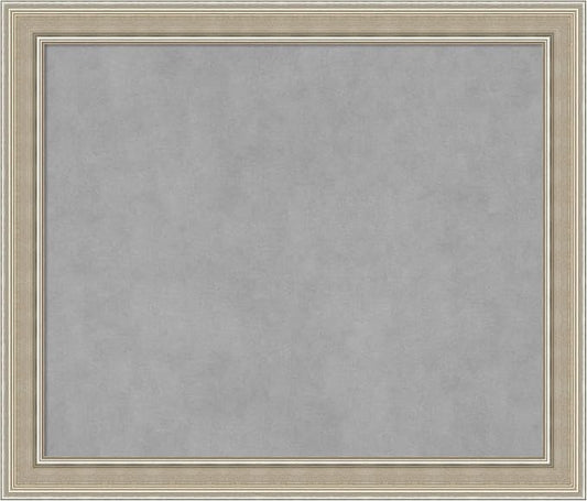 Amanti Art Silver Framed Magnetic Board 24x28 Medium Vision Board by AmantiArt