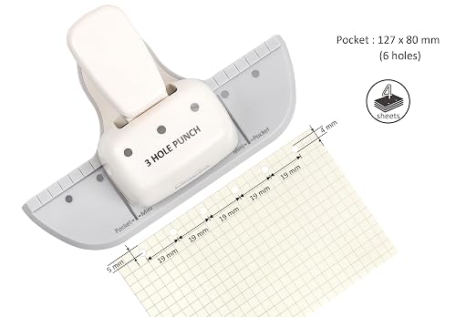 Bira Craft 3 Hole Punch, 4 Sheet Capacity, Mini/Pocket, Performance Guaranteed - Image 4