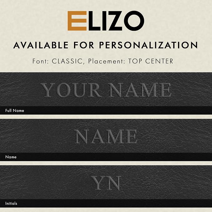 ELIZO Personalized Custom Desk Pad Set Real Leather Desk Mat Mouse Pad Unique - Image 2