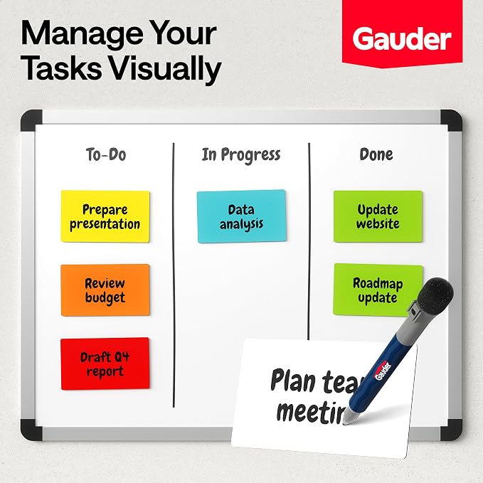 GAUDER Magnetic Dry Erase Labels | 30x Magnetic Labels | 30x Dry Erase Magnets - Image 4