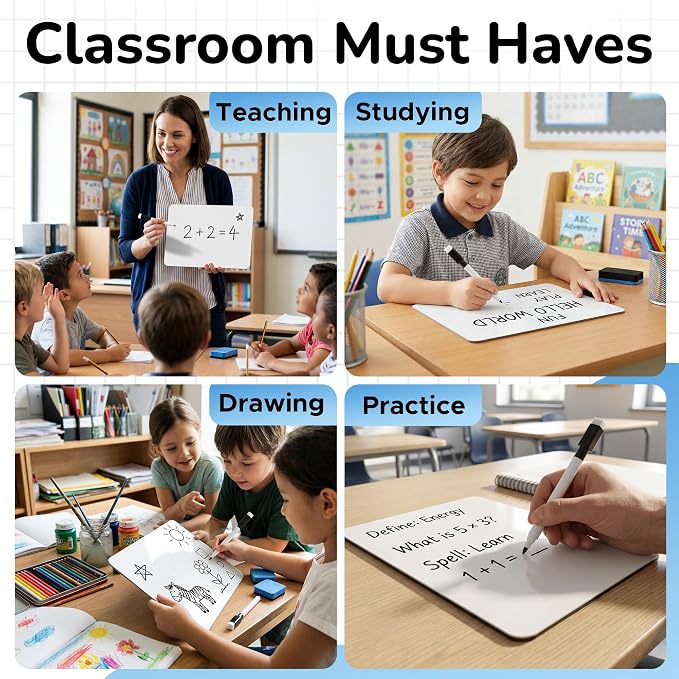26 Pack Dry Erase Lapboards 12" x 9" - Image 4