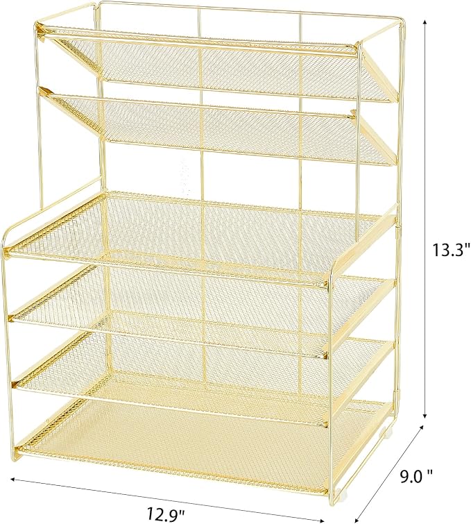 OPNICE Desk Organizer, 6-Tier Letter Tray Paper Organizer, Desktop File - Image 8