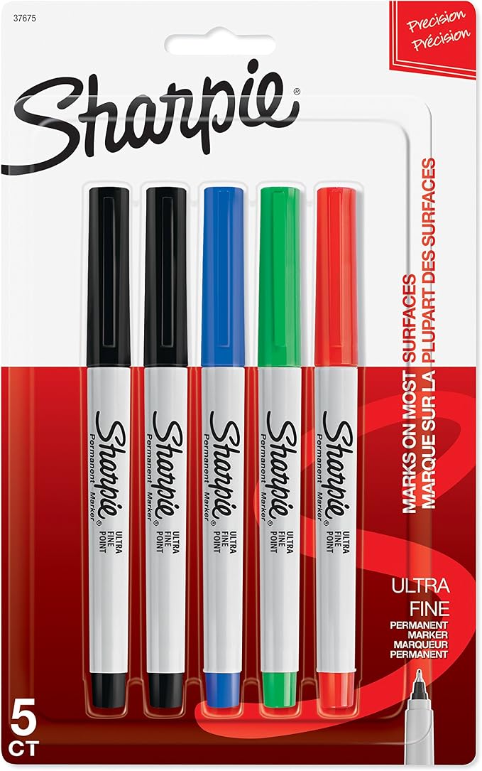 Sharpie 37675PP Permanent Markers, Ultra Fine Point by Unknown