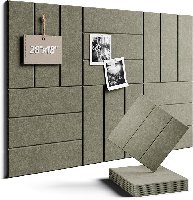 Felt Bulletin Board Tiles -28"x18" by FLUXYNARA