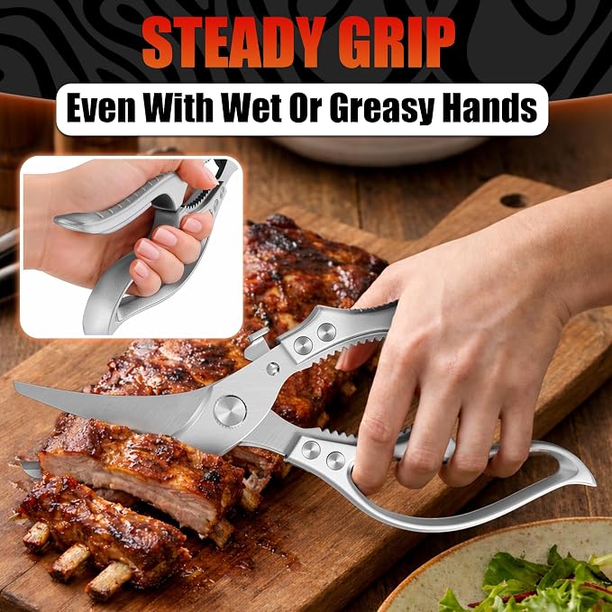 Premium Stainless Steel Poultry Shears – Heavy Duty Kitchen Shears - Image 7