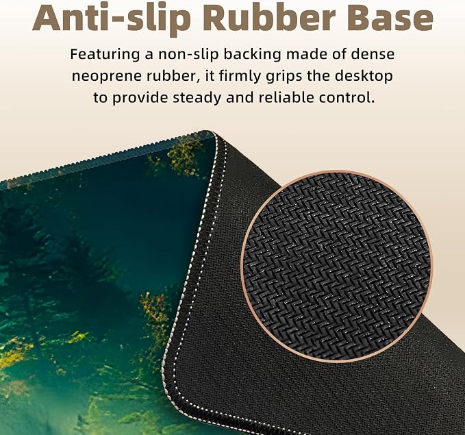 Galdas Mouse Pad, Office Desk Mat Large Gaming Keyboard Pad Durable Stitched - Image 8