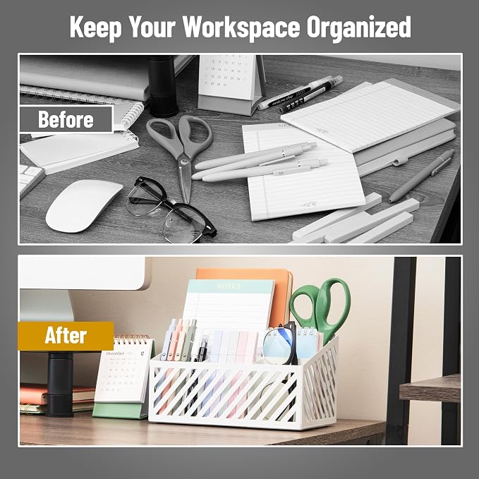 Mind Reader Desktop Organizer and Mail Sorter, Five Compartments, Office - Image 5