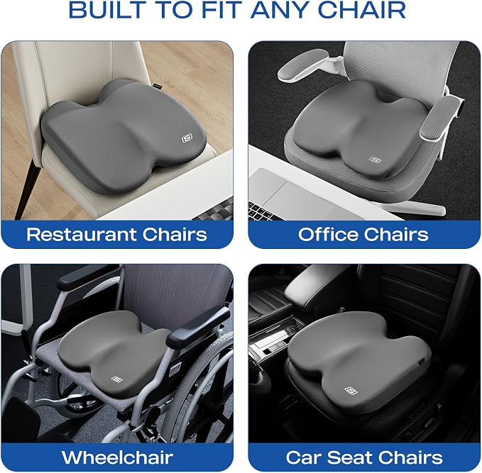 Skechers Seat Cushion, Ergonomic Memory Foam Cushion - Image 7