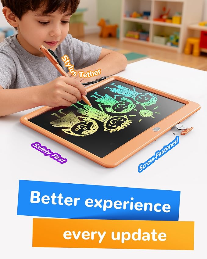 KOKODI LCD Writing Tablet, 12 Inch Colorful Toddler Doodle Board Drawing Tablet - Image 3