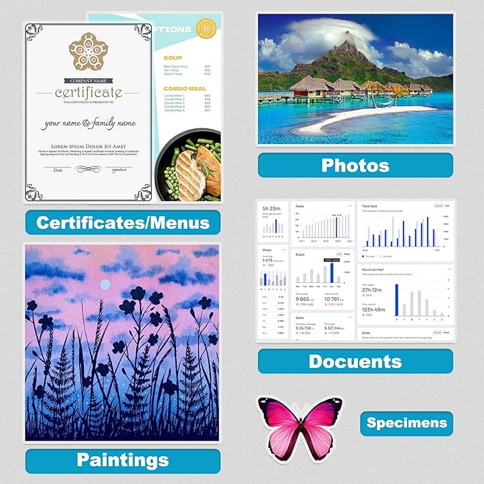 5 Mil Laminating Sheets, Holds 8.5 x 11 Inch Sheets 100 Pack, Thermal Laminating Pouches for Laminator, 9 X 11.5-inches/Letter Size Thermal Laminating Paper, Round Corner-DeskLoop Office