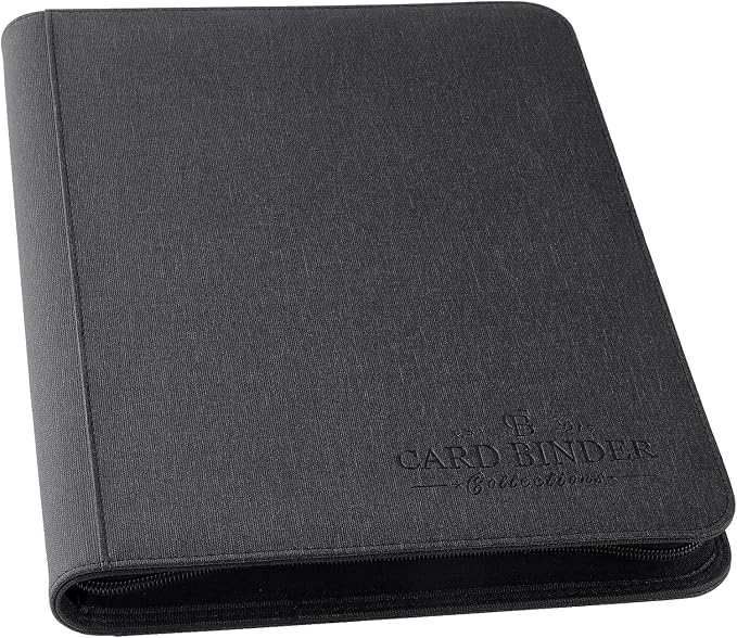 9 Pocket Card Binder, Premium Zip Trading Card Binder, 540 Double Sided Pocket by Foalgo