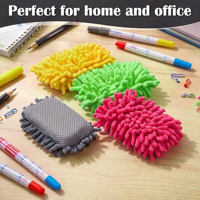 Epakh 4 Pieces Dry Erase Board Magnetic Whiteboard Dry Erase Erasers Washable - Image 6