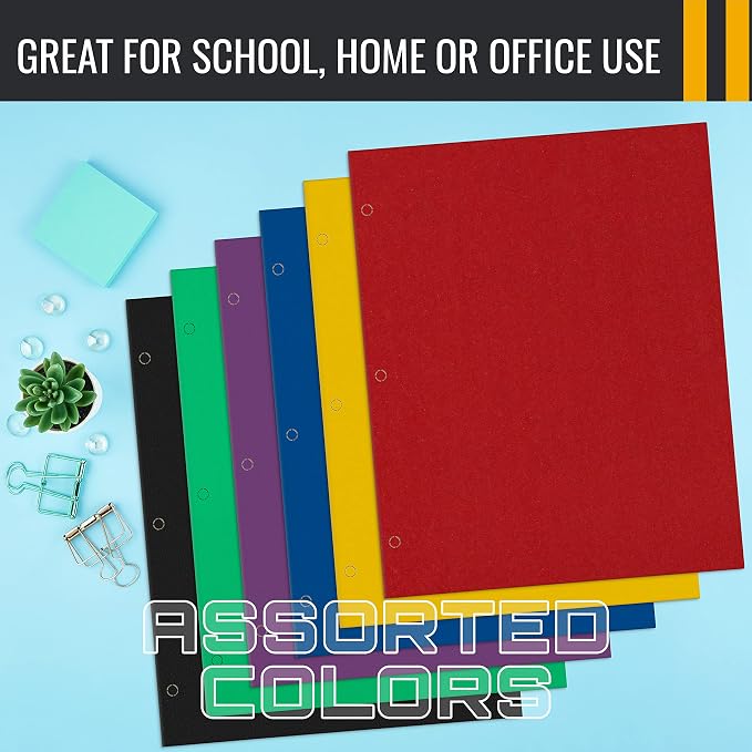 Better Office Products 2 Pocket Folders Bulk, Letter Size Paper Portfolios Case - Image 7