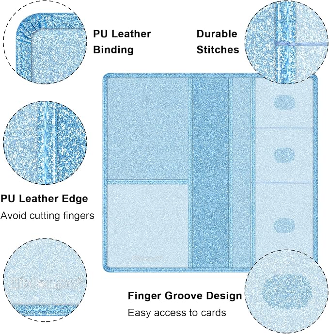Wisdompro Car Document Holder Organiser, PU Leather Vehicle Insurance and - Image 3
