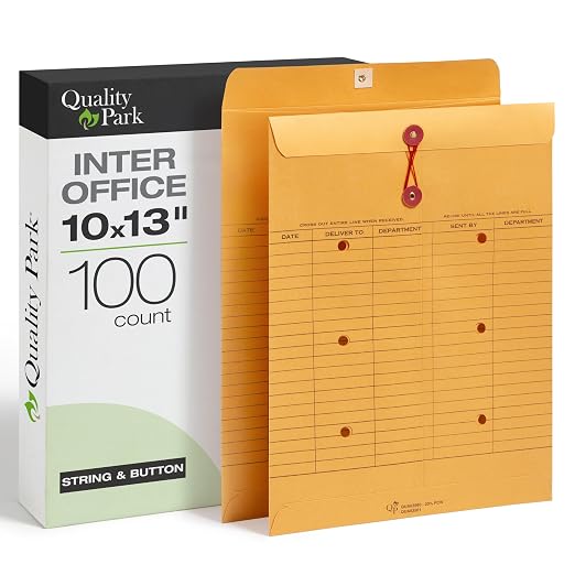 Quality Park 10 x 13 Interoffice Envelopes, 100 Pack, Inter office Routing by Quality+Park