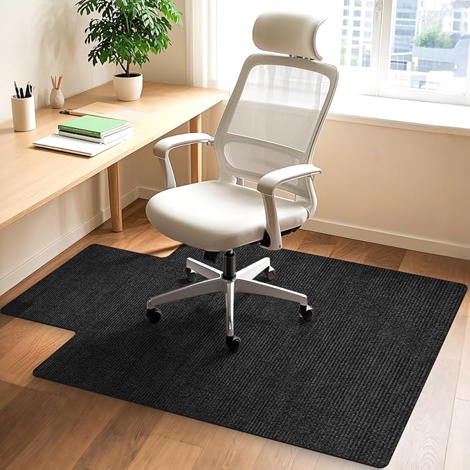 Hardwood and Tile Floor Office Chair Mat, Non-Slip Low-Pile Floor Protector by HomeMall
