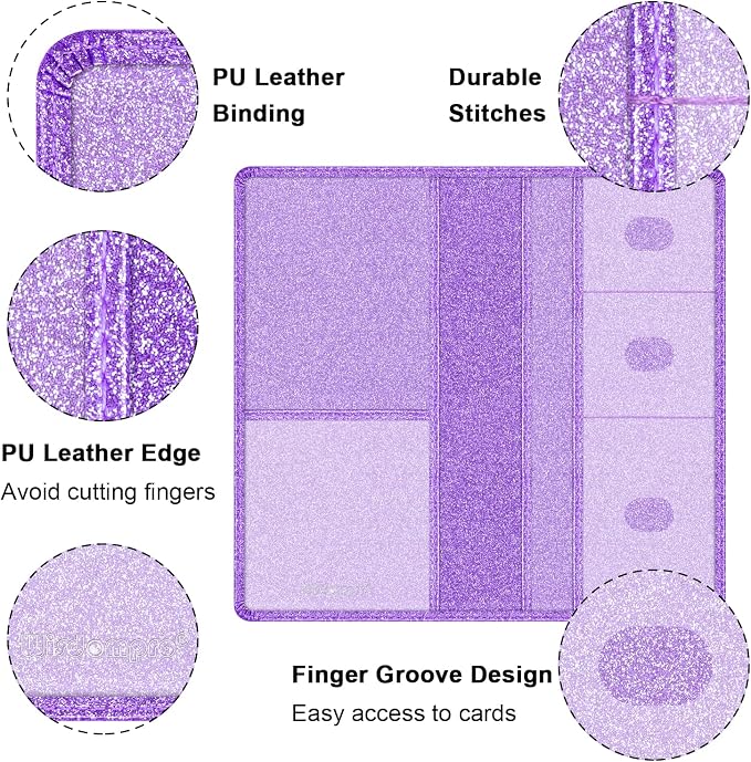 Wisdompro Car Document Holder Organiser, PU Leather Vehicle Insurance and - Image 3