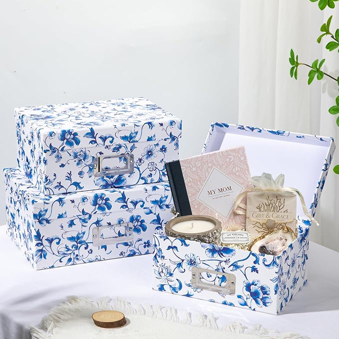 Briful Blue and White Porcelain Storage Boxes - Image 4
