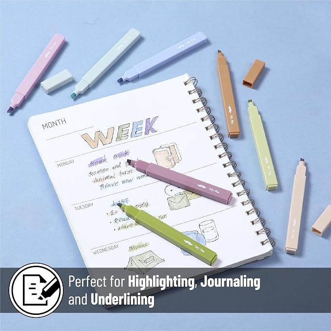 Mr. Pen- Aesthetic Highlighters No Bleed, 8 Pack, Cute Highlighters Assorted - Image 5