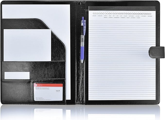 Mymazn Padfolio, Portfolio Folder, Legal Pad Holder, Resume Folder | Faux by Mymazn