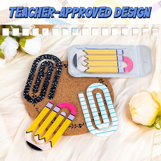 24 Pack Jumbo Acrylic Paper Clips - Image 3