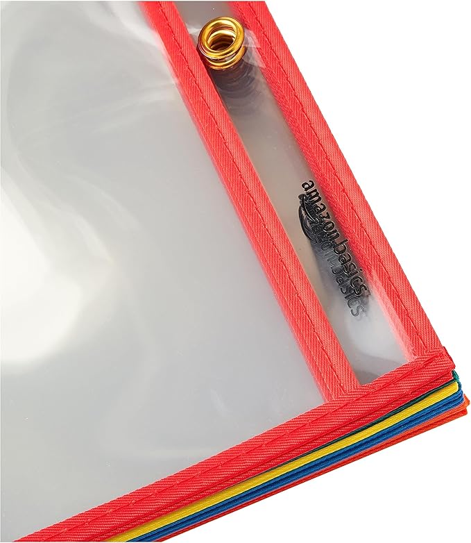 Amazon Basics Heavy Duty Dry Erase Job Ticket Holders, Document Protectors - Image 2