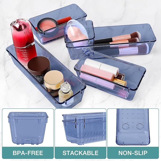 StorMiracle 23 PCS Drawer Organizer Set, 5 Varied Size Bathroom and kitchen - Image 3