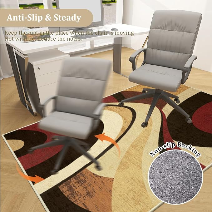 Office Chair Mat for Hardwood Floor, Machine Wash - Image 5