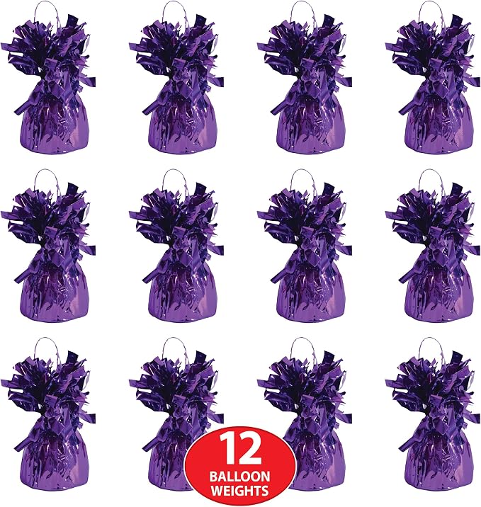 Beistle Metallic Wrapped Balloon Weight – 12 Pack, Party Decoration Accessories - Image 4