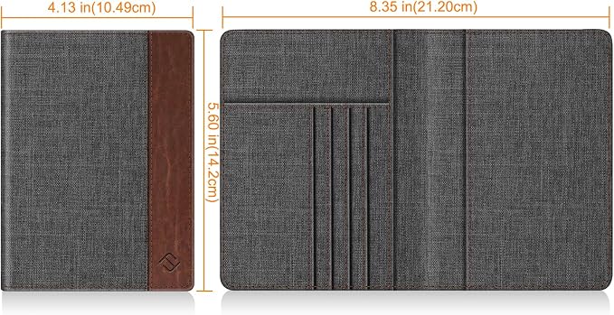 FINTIE Passport Holder, Slim Travel Wallet RFID Blocking Card Case Cover - Image 4