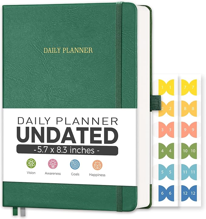 Daily Planner Undated, Appointment Book by LOAPEM