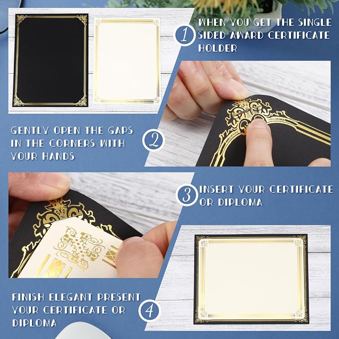 Kosiz 100 Pcs Single Sided Certificate Holders - Image 3