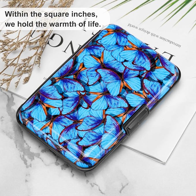 ELFISH RFID Blocking Credit Card Protector Aluminum ID Case Hard Shell Business - Image 6