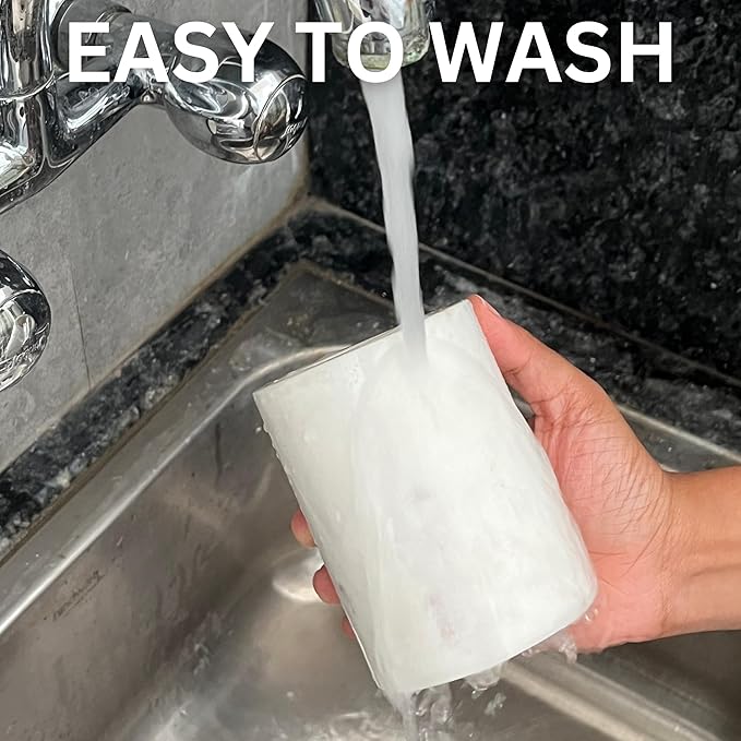 Natural Marble Pencil Pen Holder Stand for Desk, Makeup Brush Cup for Girls, Bathroom Tumbler Cup, Durable Office & Home Organizer Pencil Holder-DeskLoop Office