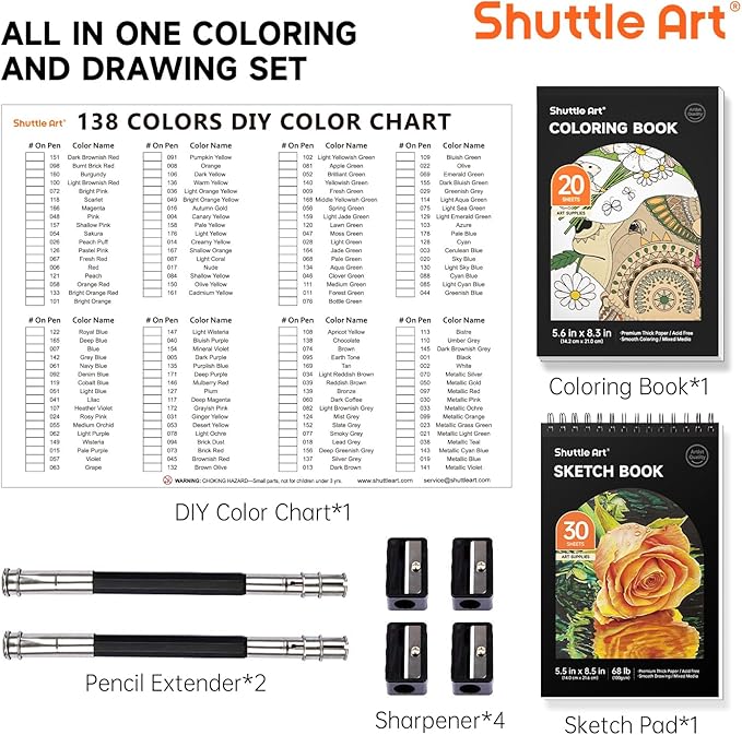 Shuttle Art 138 Colored Pencils - Image 6