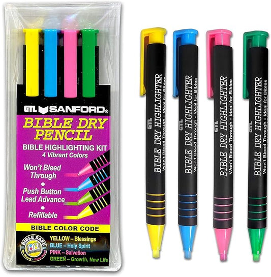 G.T. Luscombe Company, Inc. Bible Dry Highlighting Kit | No Bleed Eco-Friendly by GTLuscombeCompanyInc