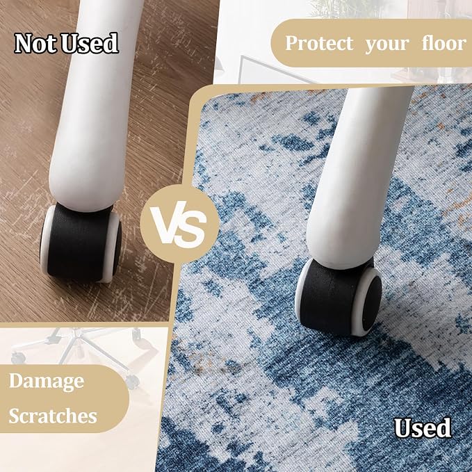 Office Chair Mat for Hardwood Floor, Machine Wash - Image 3
