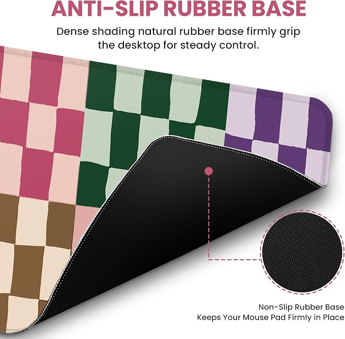 Large Mouse Pad for Desktop, Cute Desk Mat Pad Protector for Work & Gaming - Image 3