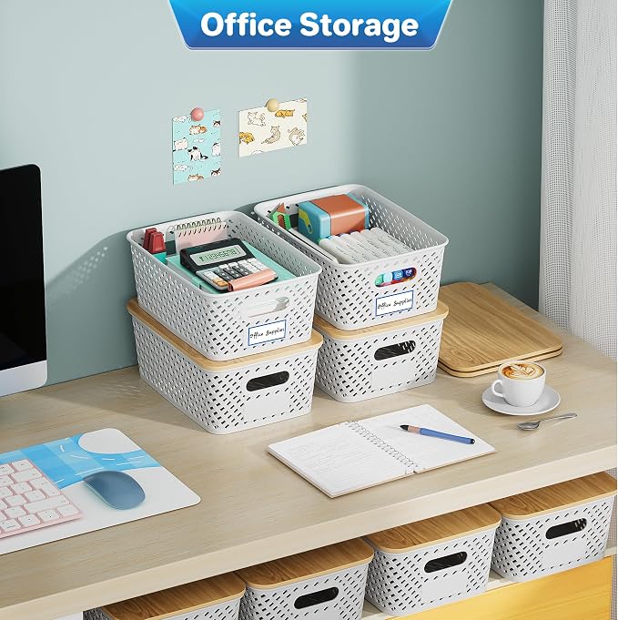 Anysig 8 Packs Plastic Storage Bins - Image 6