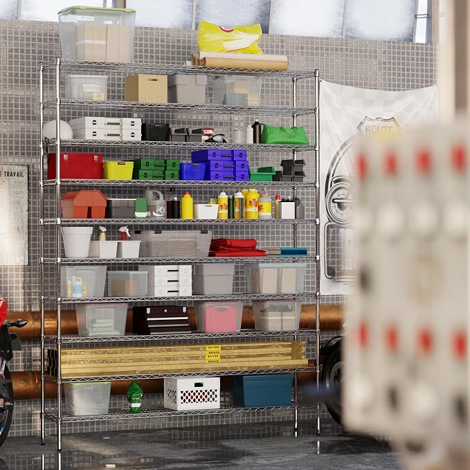 Regal Altair 14" Deep x 72" Wide x 96" Height Wire Shelving Kit | 10-Tier | NSF - Image 4